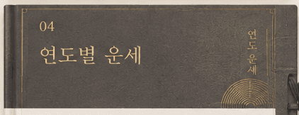 연도별 운세